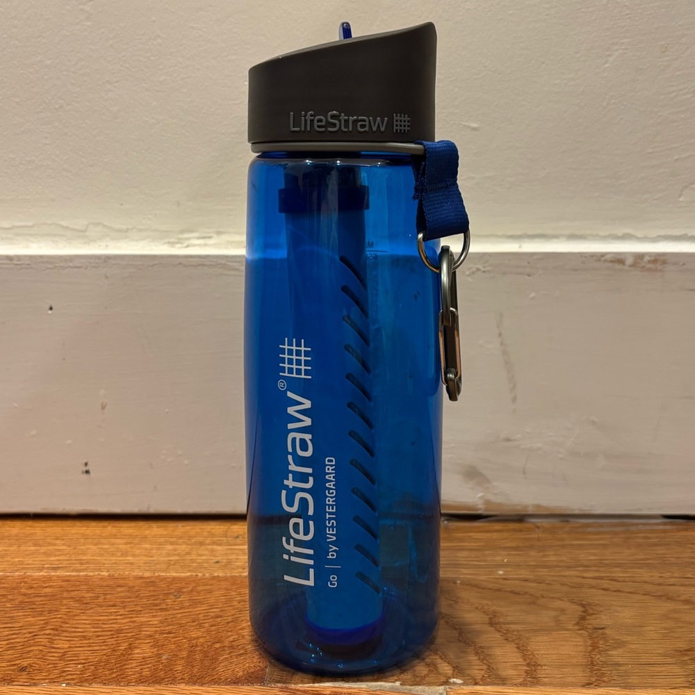 LifeStraw Blue Water Bottle